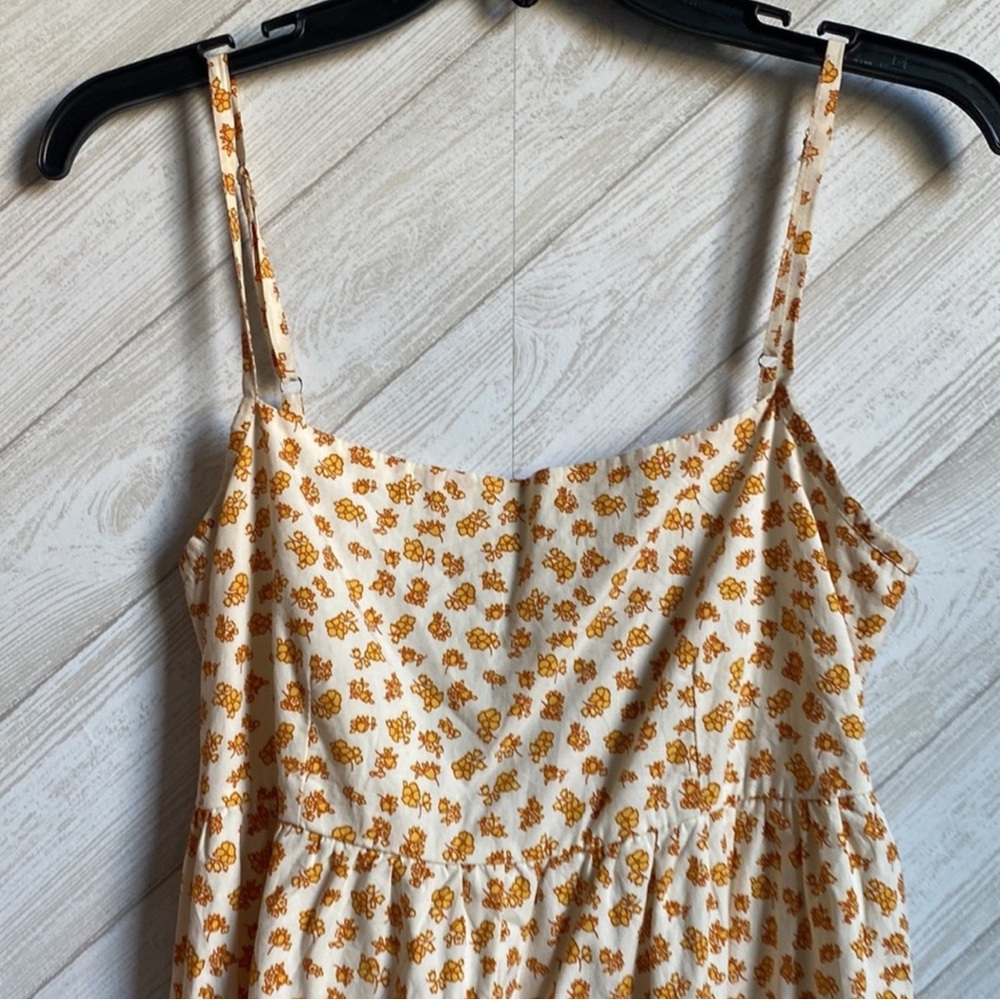 Faithfull the Brand Yellow Floral Mini Dress - Picture 4 of 6